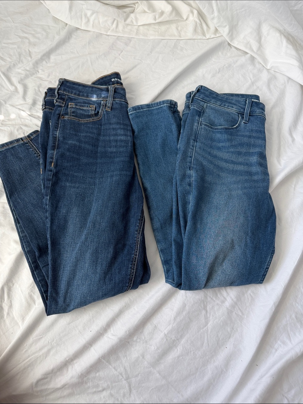 Old Navy Women's Skinny Jeans - Two Blue Midwashes